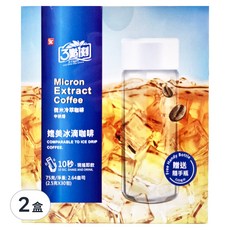 3點1刻 微米冷萃咖啡 附隨手瓶320ml, 2.5g 30包, 2盒
