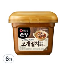 청정원순창 조개멸치 된장 찌개양념, 450g, 6개