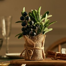 常綠人造花盆, 1個, 莓果藍