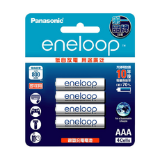 Panasonic eneloop 台灣公司貨 鎳氫充電電池4號 BK-4MCCE4BTW, 4顆, 1組