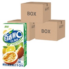 黑松 果汁C系列 百香果, 熱帶水果風味 含維生素C、還原果汁10% 300ml x 24入, 72入