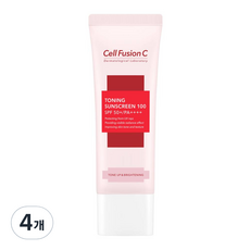 셀퓨전씨 토닝 썬스크린 100 SPF 50+ PA++++, 45ml, 4개