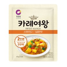 청정원 카레여왕 스위트망고 달콤한맛, 40g, 1개