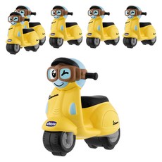 Chicco 智高迷你偉士牌迴力摩托車-黃，適用年齡2-6歲, 黃色, 6個