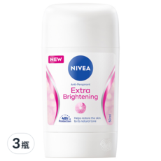 NIVEA 妮維雅 止汗爽身乳膏 Pro升級版 亮白系列, 50ml, 3瓶
