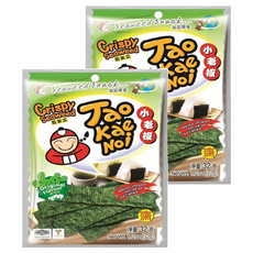 TAO KAE NOI 小老板 厚片海苔 原味, 32g, 2包