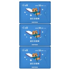 icon 愛康 透芯涼感棉 DINOTAENG特別款 加長型33cm 6片3包, 33cm, 6片, 3包