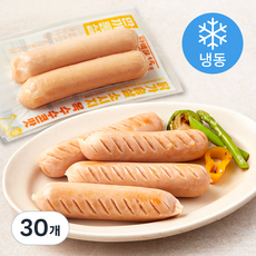 한끼통살 닭가슴살 더블 소시지 옥수수콘맛 (냉동), 100g, 30개