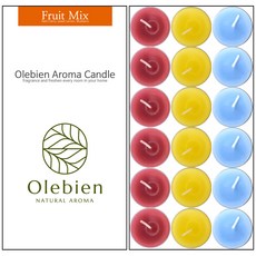 Olebien 香氛茶燈蠟燭 14g, 水果混合, 18件