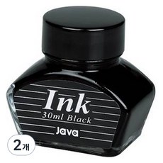 자바펜 만년필 병잉크 30ml, 2개, 흑색 2개, 흑색