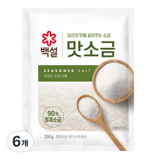 백설 맛소금, 250g, 6개