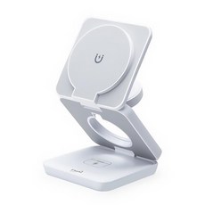 E-books B98 22W 三合一支架摺疊磁吸快充無線充電器組，台灣製造，BSMI&NCC認證，7大安全保護, E-PCB269, 1組