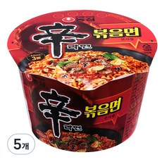 신라면 볶음면 큰사발 103g, 5개