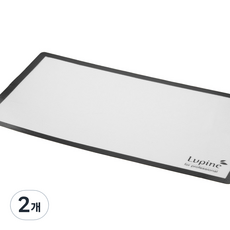 루핀 먼지먹는 실리콘 논슬립 장패드 55 x 32 cm, 2개, 블랙
