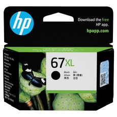 HP惠普 HP 67XL 高印量黑色墨水匣 3YM57AA，適用於多款HP印表機，提供清晰銳利的列印品質, 黑色, 1個