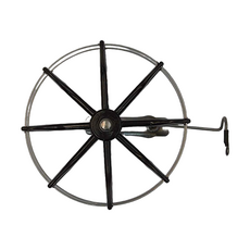 紡車輪, 12cm 0.05g, 塑膠 不鏽鋼材質, 1個