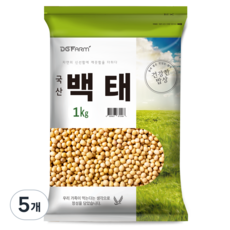 건강한밥상 국산 백태, 1kg, 5개