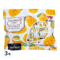망고맛 소프트젤리 36p, 3개, 360g