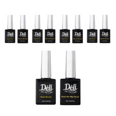 Deli Beauty Perfect 美甲組, 含免清上層凝膠與底層凝膠, 底層美甲凝膠 10ml*1+免清上層凝膠 10ml*1, 5組
