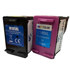 토너피아 삼성 호환잉크 INK-M185XL INK-C185XL 대용량 세트, 블랙, 컬러, 1세트