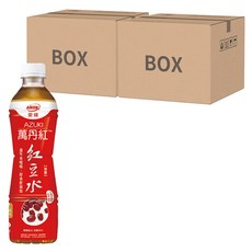 AiKEN 愛健 萬丹紅紅豆水 無糖, 530ml, 48瓶