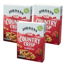 JORDANS 酥脆格蘭諾拉麥片 草莓口味, 500g, 3盒