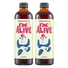 아임얼라이브 콤부차 유리병 석류, 315ml, 1개입, 2개 315ml, 1병, 2개