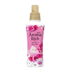 LION 獅王 Aroma Rich 衣物香氛柔軟精 480ml-植物性柔軟成分, 防靜電, 防臭抗菌, 嬰兒衣物也能使用, 1瓶