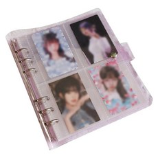 스타리움 투명 포토카드 포카 앨범, 퍼플, 200매