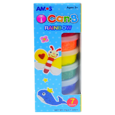 AMOS 阿摩司 i Can·B 彩虹泡泡黏土 Set, 7色 13g, 1盒