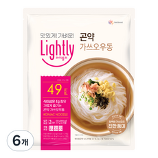 라이틀리 곤약 가쓰오우동 2인분, 434g, 6개