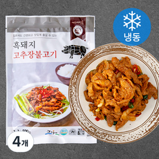 어멍돈 흑돼지 고추장불고기 (냉동), 500g, 4개