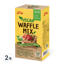 브레드가든 비건 와플믹스 홈베이킹, 220g, 2개