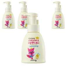 베비언스 핑크퐁 버블핸드워시 베이비파우더향, 540ml, 4개