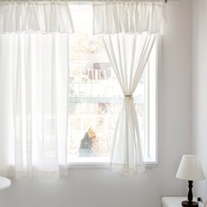 까르데코 플린솔리드 프릴 창문 커튼