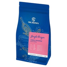 金車 MR.BROWN 伯朗咖啡 巴西聖多士 單品咖啡豆(無研磨) 450g 中度烘焙 散發核果香氣, 咖啡豆(無研磨), 1包