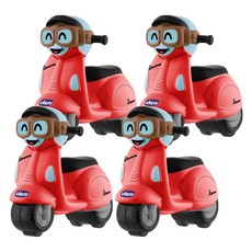 Chicco 迷你偉士牌迴力摩托車, 紅色, 4個