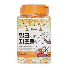 비스코티 애견비스켓., 밀크 + 치즈볼 혼합맛, 1개