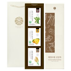 평창다원 유기농 건강차 선물세트 1호, 건강차 3종 + 선물박스 + 쇼핑백, 1세트