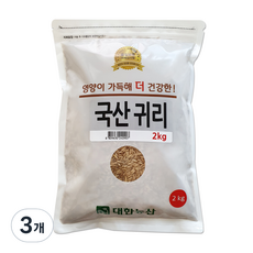 대한농산 귀리, 2kg, 3개