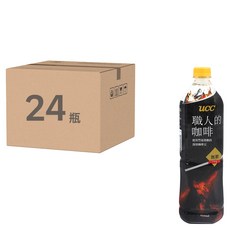 ucc 職人的珈琲 職人系列 冰咖啡 無糖, 910ml, 24瓶