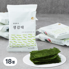 바다숲 한입에 쏙 생감태, 18봉, 1g