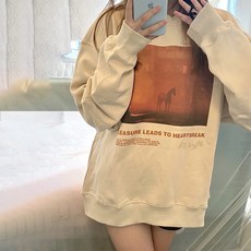 캐주얼 리얼포토 루즈핏 소프트 임산부 긴소매 맨투맨