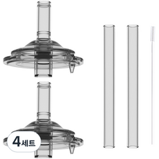 베베락 아이와 교체용 빨대 꼭지 2p + 스트로우 210ml 2p + PP솔, 4세트