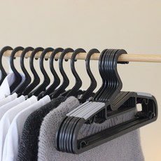 예밀 논슬립 옷걸이, 블랙, 50개 블랙, 50개