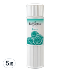 Enchanteur 艾詩 香氛爽身粉 玫瑰晚香玉 藍色 200g 5瓶組, 5瓶