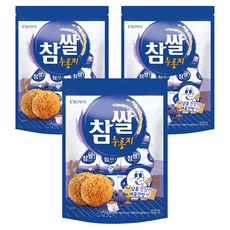 크라운 참쌀 누룽지, 216g, 3개 216g, 3개, 3개