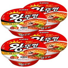 왕뚜껑 컵라면 110g, 4개