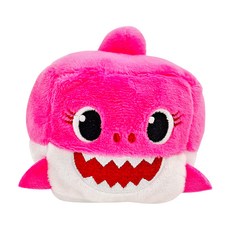 pinkfong 碰碰狐 鯊魚寶寶方塊音樂絨毛玩偶 - 鯊魚媽媽, 鯊魚媽媽 粉紅色, 1個
