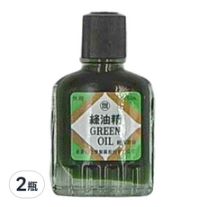 新萬仁 GREEN OIL 綠油精，適用於鼻塞，肚痛，頭痛，蚊蟲咬傷，湯火灼傷, 2瓶